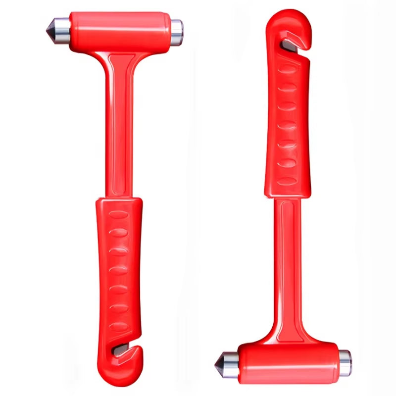 1Pcs Steel Car Emergency Hammer with Belt Cutter for Safety and Security, Emergency Use